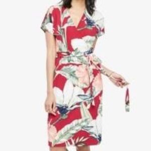 Ann Taylor Floral Wrap Dress